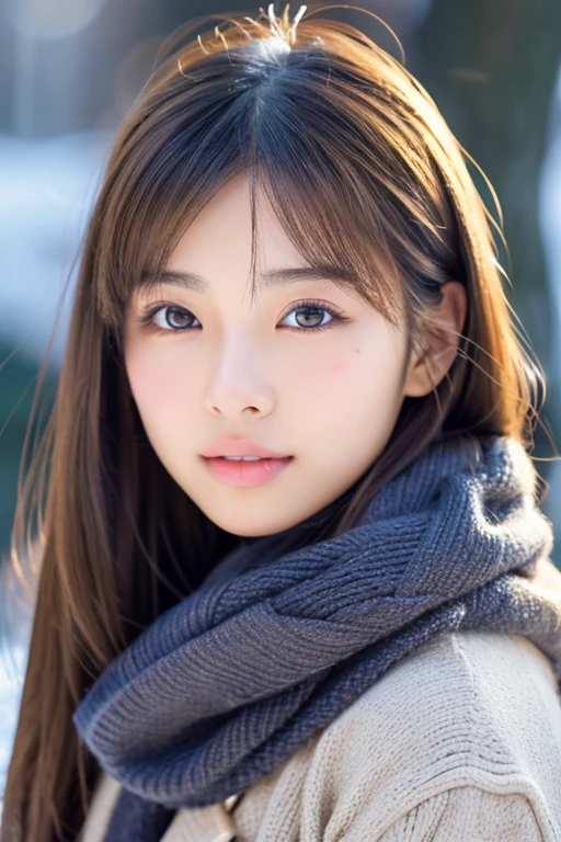 cute japanese college student, Winter Fashion, Photorealistic, Detailed skin, Detailed face, Detailed lips, Fine eyebrows, Sparkling eyes, Depth of written boundary, Accurate, Super Detail, 最high quality, High resolution, Anatomically correct, Textured skin, Attention to detail, high quality