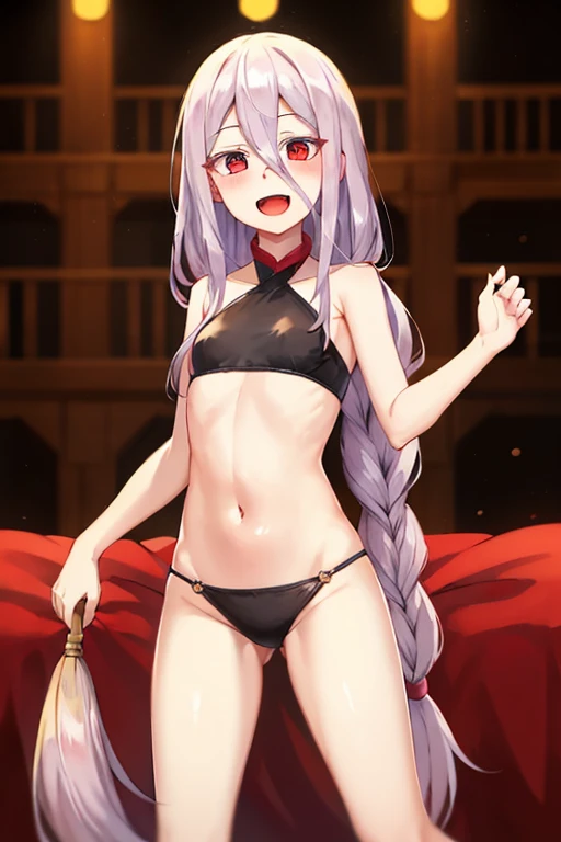 ((highest quality)), ((masterpiece)), (be familiar with), Perfect Face, indoor, Bedroom, Watching the audience,
One woman, Bai Zhi,
Open Mouth, Ecstatic expression, blush, smile,
Small breasts, Flat Chest, Young Girl, , , Girl,
Long Hair, Long Hair,
Leg spread,