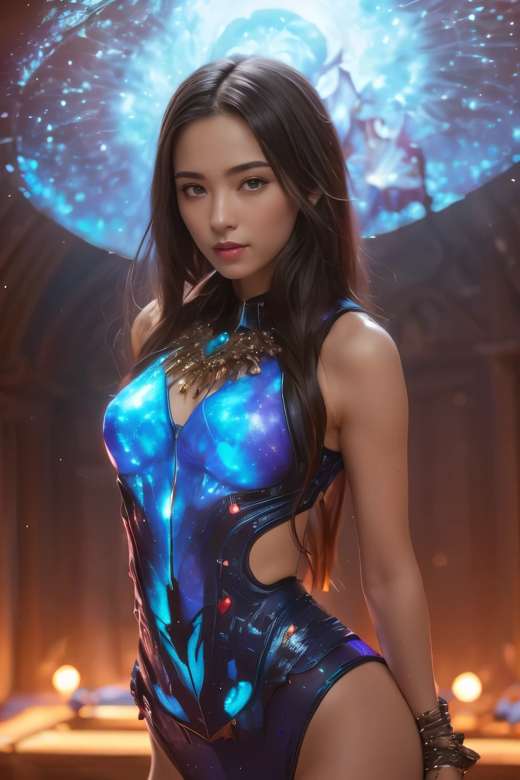 (Two beautiful Italian girls:1.6), Close friends, (they hug each other:1.2), Kiss her on the cheek or breast,(detailed iridescent bodysuit with beautiful fractal or marble design:1.5), Incredible and spectacular scene, ((high quality)), ((detailed)), ((fantasy)), blue plasma brain, green plasma, Show your armpits, Beautiful breasts, Obscene, (Smile:1.2), thick, obscene, (immoral:1.2), Raj, (Small breasts and beautiful raised pink areolas,:1.5), (Camel toe), (Ecstasy expression:1.2), Reality, official art, Unity 8K墙 , 8K portrait, 最OK质量, Very high resolution, (Incredibly beautiful nature background:1.6), (:1.5), (Sexy and charming:1.1), (Coquettish expression:1.6), (Smile:1.6), (Strike a pose:1.9), (model posing:1.8), Beautiful and attractive face, portrait, (thick eyebrows:1.4), (Big scarlet eyes:1.6), Beautiful and symmetrical eyes, (Extremely detailed eyes:1.4),(非常detailed脸部和眼睛:1.7), (High Resolution Red Eye:1.8), Intimate face, (Ultra-fine skin texture:1.4), White skin, Pale skin, Perfect anatomical structure, Thin, (Beautiful and fit body:1.5), The hair is very detailed, (Hydrated skin:1.2), No makeup, (Dark circles:1.1), 良OK解剖结构, Focus plane, nice, (emilia clarke:0.6) (Emma Watson:0.3),(jennifer connolly:0.4), Elegant face, OK, (An elaborate necklace hung around her neck.), (bioluminescence,dazzling:1.4), (Glowing magic circle:1.5), The ruins of an ancient castle, Shining majestic clouds and sky, lightning, epic realistic, (Greg Rutkowski:0.8), (Cyan and Orange:0.4), (Art Station:1.5), Movie, (National Foundation:1.2), Hyper detailed, Dramatic lighting, (Intricate details:1.1), Beautiful brunette, (Wear a pair of gloves,It is decorated with jewels,The pattern is exquisite:1.1), , galaxy, (nebula:1.6), dark Knight, Full Armor Body Focus