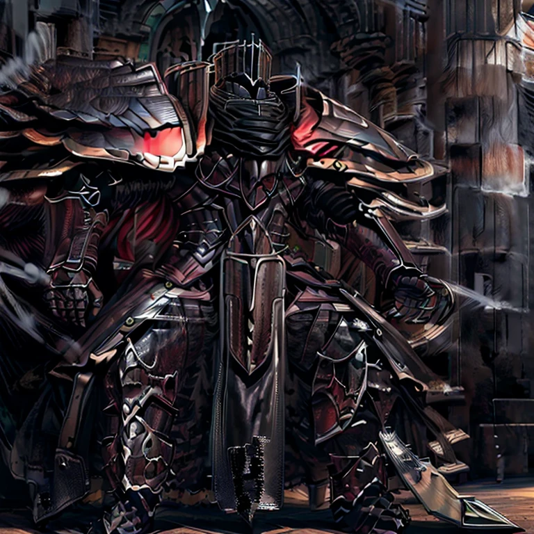 (masterpiece, best quality, detailed:1.2)
BlackKnight_fe,
Armor,
Cape,
Helmet,
Sword,rd,
shield,
The cloak is black on both sides,
The inside of the arm also wears armor,
polished armor,
attack the enemy,
Change brown parts to black,
sitting on the throne,
armor is shiny,
The breastplate is decorated with a black dragon's head,