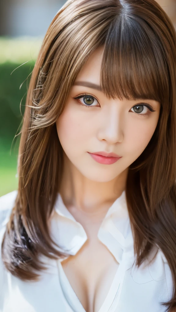 Best quality, 8k,  ,Masterpiece :1.3)), facing viewer,((full body1.2)) ,pretty woman, wide shot ,1girl, , selfie   , , Illumination , brown hair  , bangs,ultra-detailed face, highly detailed lips, detailed eyes, double eyelid