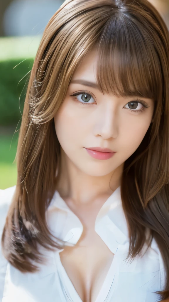 Best quality, 8k, ,Masterpiece :1.3)), facing viewer,((full body1.2)) ,pretty woman, wide shot ,1girl, , selfie , , Illumination , brown hair , bangs,ultra-detailed face, highly detailed lips, detailed eyes, double eyelid