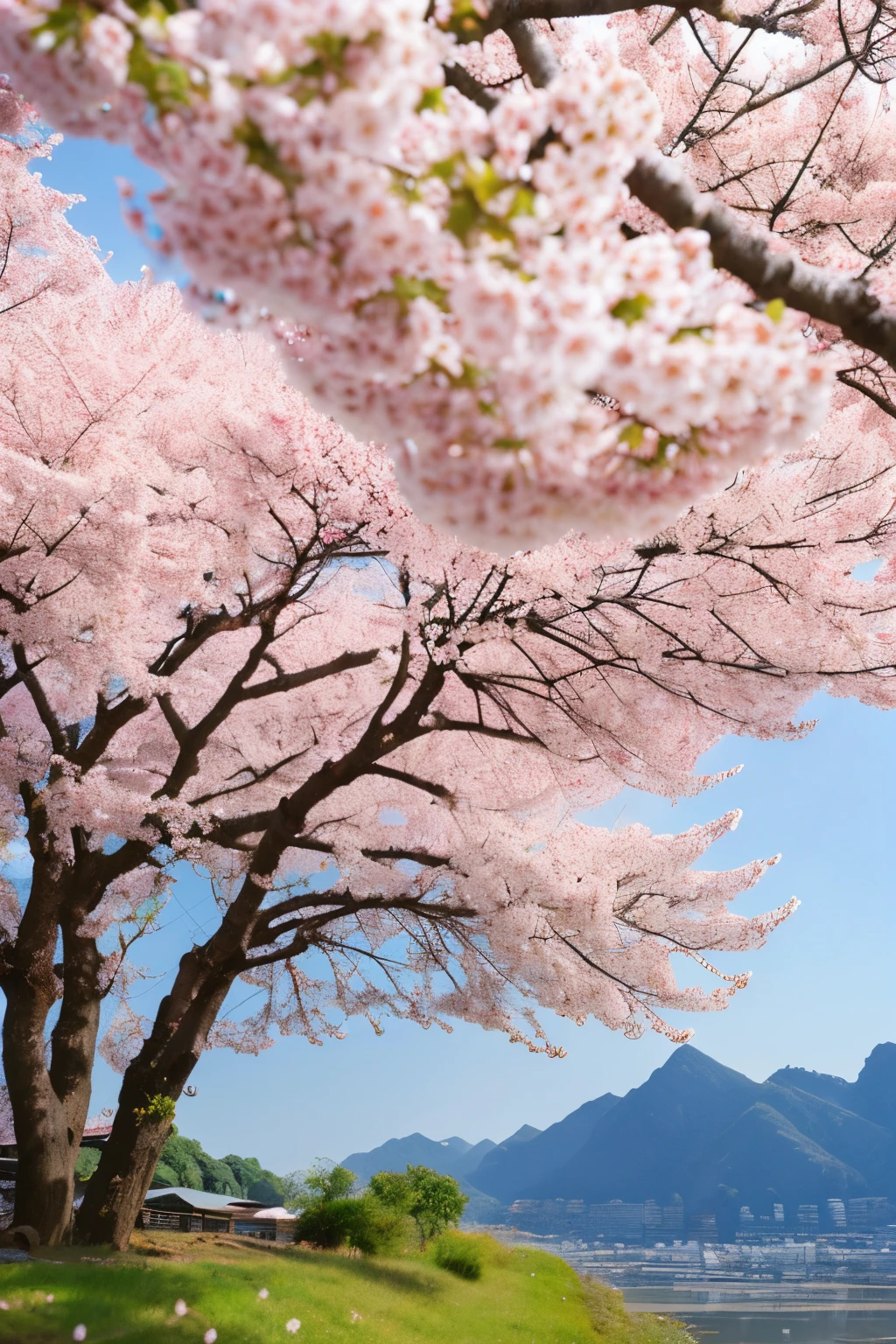 Arashiyama,Cherry tree in full bloom、