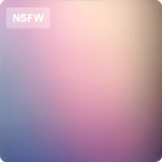 pink hair, black sweater and fishnets, nsfw