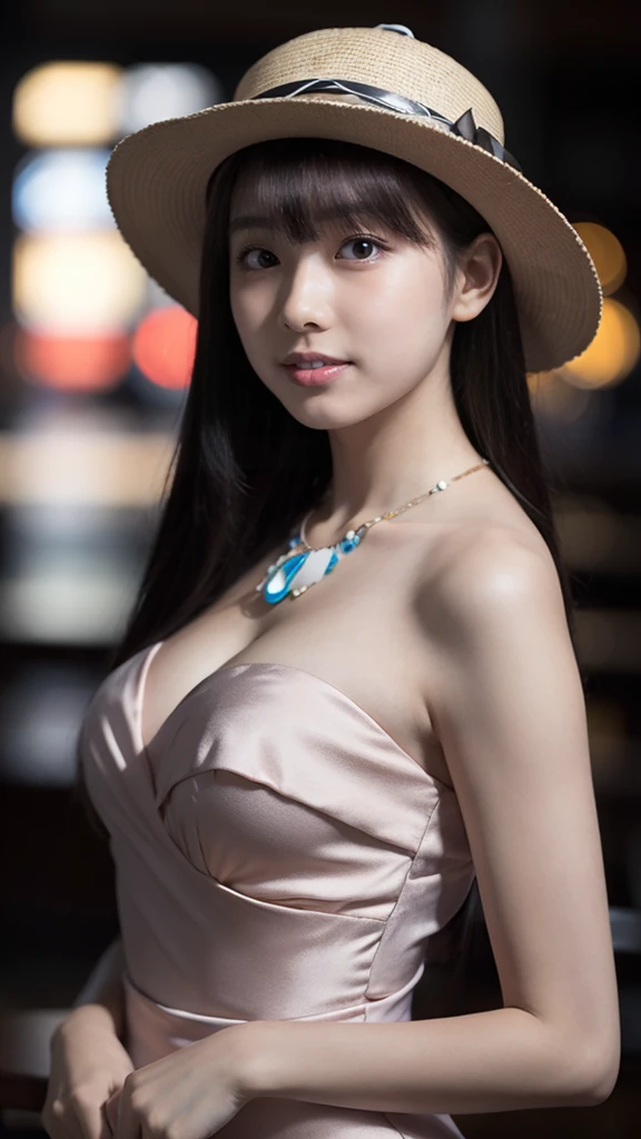 最high quality, masterpiece, High Resolution, One Girl, China dress, hat, necklace, jewelry, Beautiful Face, On top of that_body, Tyndall effect, Realistic, Dark Studio, Rim Light, Two-tone lighting, (High resolutionの肌: 1.2), 8K Ultra HD, Digital SLR, Soft lighting, high quality, Volumetric lighting, Frank, photograph, High resolution, 4K, 8k, Bokeh,