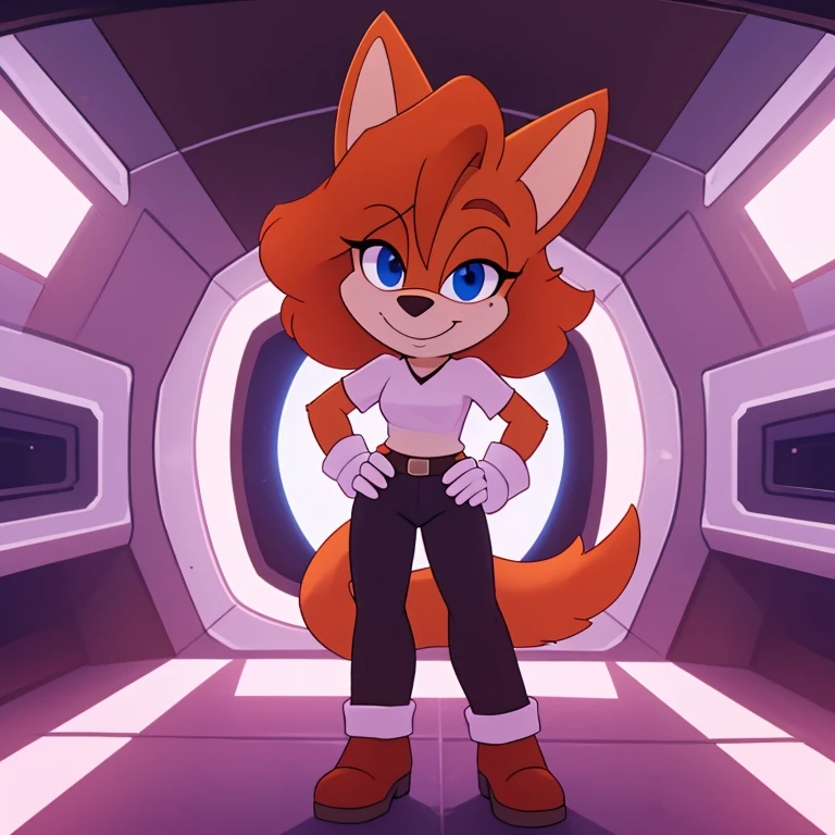 score_9, score_8_up, score_7_upKatt monroe, furry, in spaceship, standing, wink, seductive smile, hands on own hips