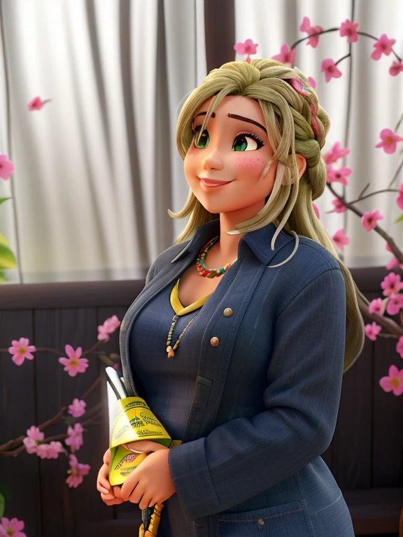 (melhor qualidade,4K,8k,Altas,parte mestre:1.2),ultra-detalhado,(realista,Fotorrealista,fotorrealista:1.37),mulher brasileira, bonita,tirar uma selfie,sorridente,alguns cabelos cobrindo levemente o olho direito,terno elegante,Joias africanas,pele morena brilhante,striking facial features,tom de pele escuro,fundo vibrante,Plantas Verdes,luz solar suave,bronze,olhos expressivos,olhar intenso,postura confiante,maquiagem estilosa,Paz da selfie,smartphone camera,high resolution image,Ambiente de jardim exuberante,cores vivas,cabelos longos e cacheados,Hat with Brazilian print ,ethnic accessories,Decorative braids,unique hairstyle,happy expression,Playful mood,Vestido azul do oceano,estilo retrato,fotografia profissional,Artistic Perspective,tiro sincero,Empowering representation,energia positiva,Celebrando a Diversidade,female strengh,Sombra escura Proud Heritage
