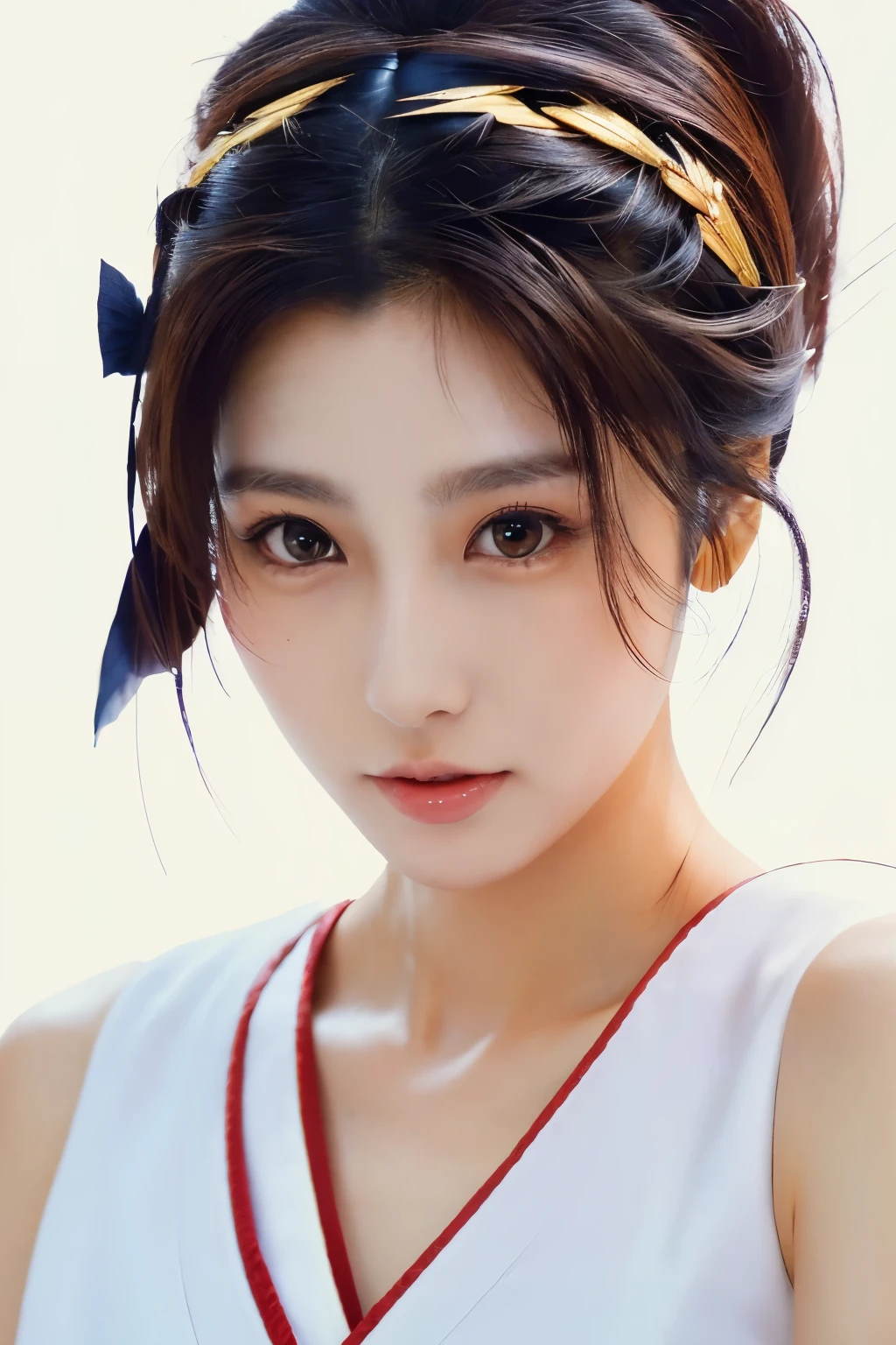 Masterpiece, high quality, high resolution, 8K, ((Skinny Japanese woman in a costume of Yang Guifei)), beautiful face, makeup of Yang Guifei, detailed face, detailed eyes