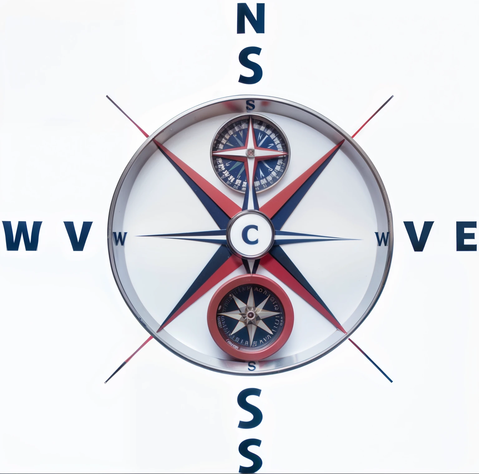 A logo for a company specializing in human resources where the elements are made up of a compass, in the center of this compass there is a drawing of a brain at the top next to the letter N which represents north and below, within the circle, a heart oriented towards the south of the compass the colors used are blue, red and black. a close up of a compass with heart and brain, mechanical heart in center, connected to heart machines, conscience projection, head is Centrado, Centrado in picture, Compass energy flowing, well Centrado, inside the irradiated connection, Neuroscience, complex emotion, video still, easy to understand, mente, Centrado, imagem de perfil, conscience. Logo of a company specializing in human resources where the elements are made up of a compass, in the center of this compass there is a drawing of a blue brain at the top next to the letter N which represents north and below, Inside the circle, a heart oriented towards the south of the compass the colors used are blue, vermelho e preto.