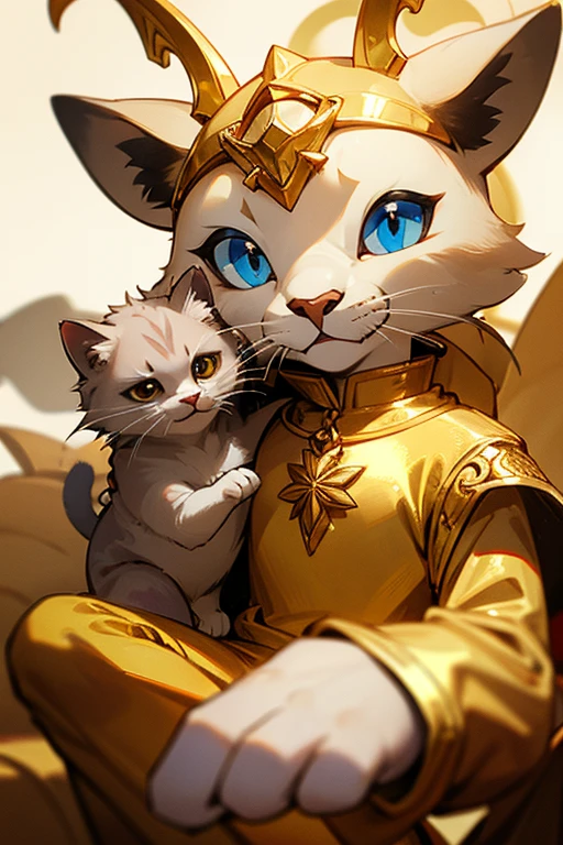 cria uma moeda de ouro com a imagem desse gato a dourado