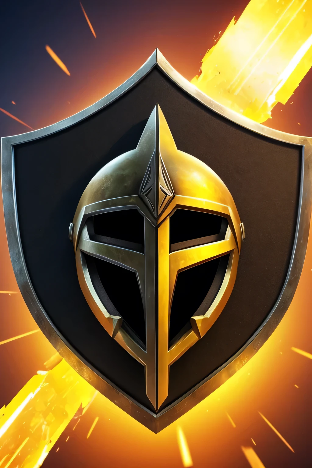 warrior helmet, front view, application, clean ui icon app logo 3d logo esports --uplight abstraction, rusland, geometric, slavenian man, muscle, caucasian, shield and hammer draw