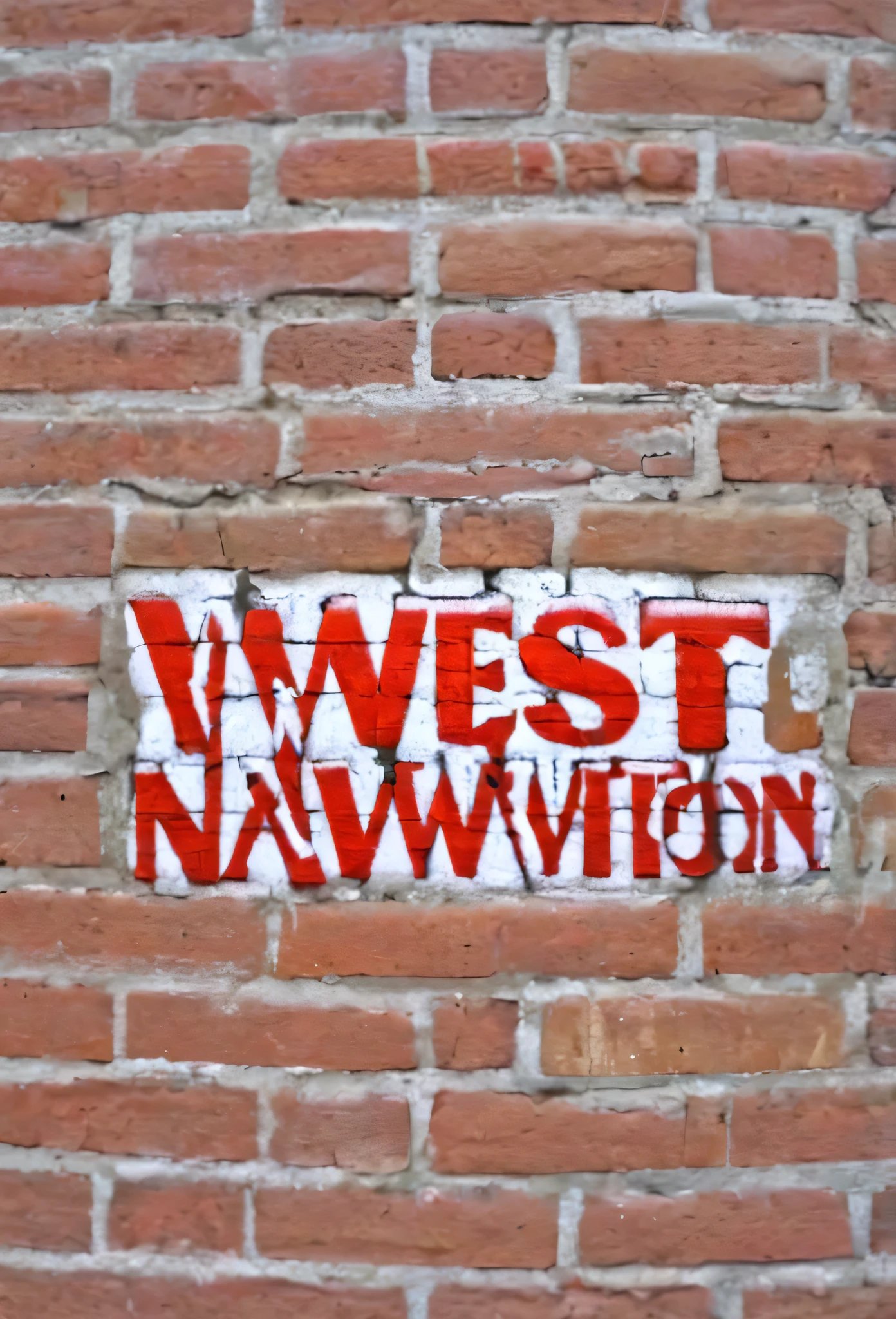 Graffiti street art HD saying " WEST NAWTON" "846" brickwall