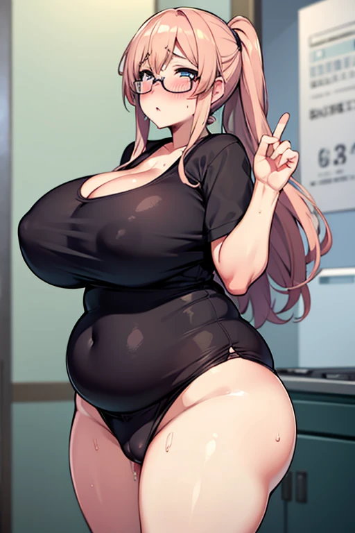 Big Breasts,Plump,Sweaty,blush,cry,Drooling,anime,Glasses