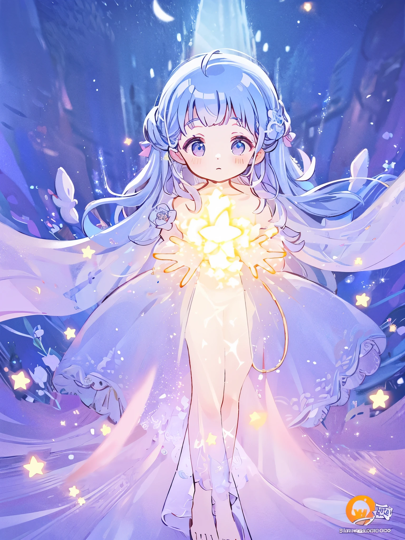 complex background, wishing star background, a woman wearing an ethereal mystical pink translucent dress that reflects the stars, perfume promo art, mystic, complex drawing, highly detailed, Covergirl brand, promo art, artistic rendition, ethereal, starry night, midjourney style