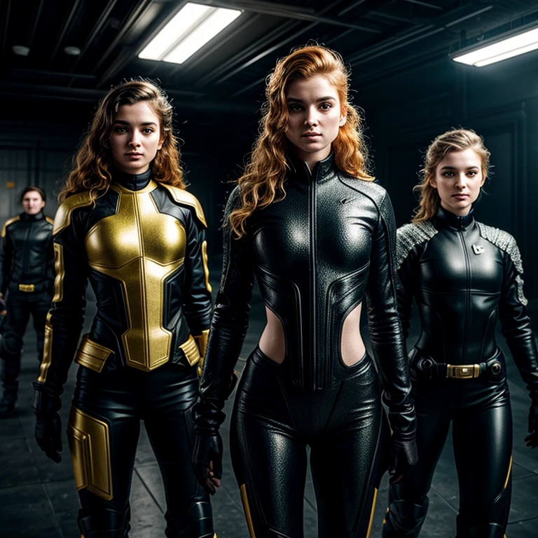 1 beautiful ginger women, with meticulously detailed bodies, clad in intricately designed space pirate attire. Their long foam pants and puffy jackets sway gently in the wind. Above their heads, an array of IPA Awards gleam, signifying their masterpiece status in the art world. Permanent lighting bathes their forms in a stunning, chromatic aberration, enhancing every curve and texture. The gritty foam on their ternos adds an element of excitement and energy. Ambient occlusion plays with shadows, creating depth and contrast. Lights flicker, casting sharp focus and contrast onto their faces, highlighting their features distinctly.Better backlight adds drama
