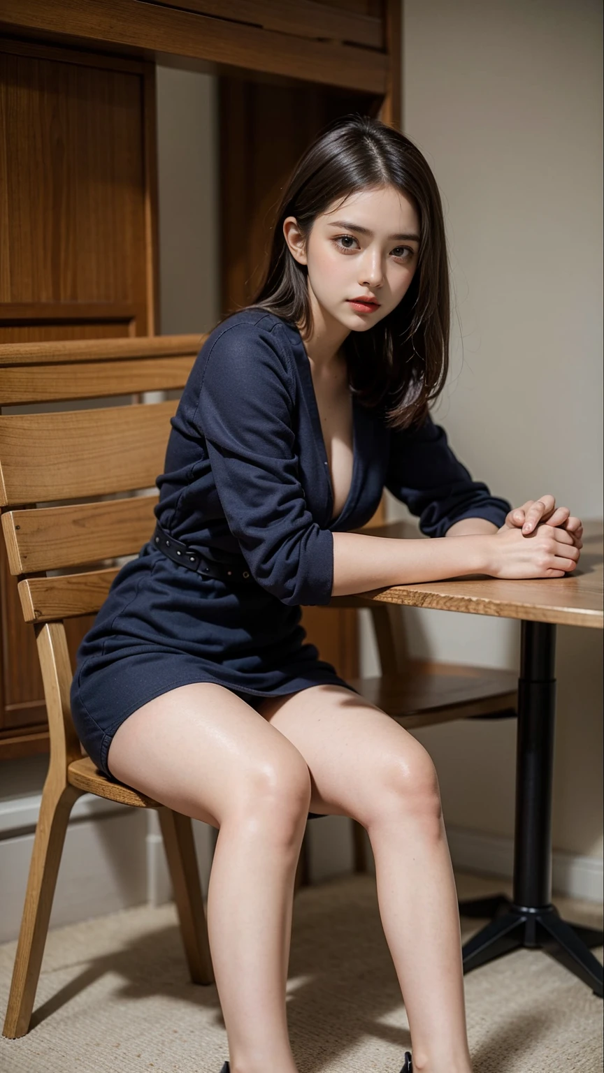 8k, Highest quality, very detailed:1.37), Eliana, ((18 years old)), beautiful asian girl, ((Standing proudly in military uniform)), It represents her role as a soldier., ((She wore a form-fitting purple dress.)), High-resolution images capture detailed realism., highlighting Eliana's determined expression, Eye piercing, and confident demeanor. The backdrop is wild., Increase the authenticity and importance of the image.. This visually striking representation showcases Eliana's strength and dedication as a soldier, cute knees, ((lagoon)), ((pine)), ((detailed face)), ((perfect shape)), ((fine hair)), ((Set details)),