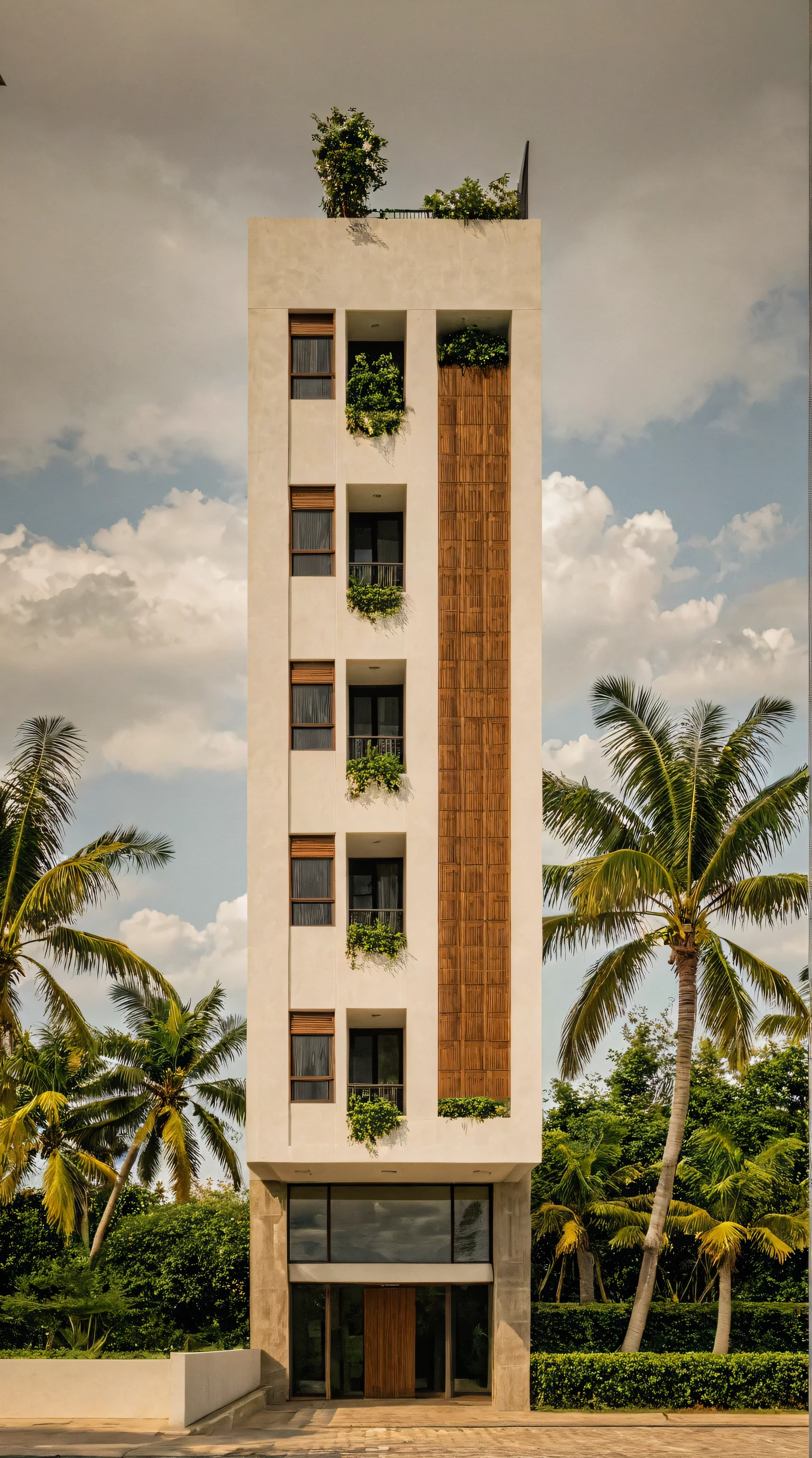 chef-d'artwork, high quality, best quality, authentique, Great detail, en plein air, villa de plain-piedXL, credit group, style de maison moderne dans la rue ,escaliers, mur blanc ,route,pavement, herbe, des arbres, ciel, nuage, (day light:1.1)