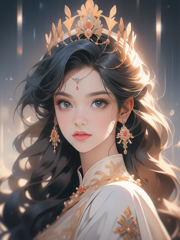 um retrato de uma rainha com seu servo