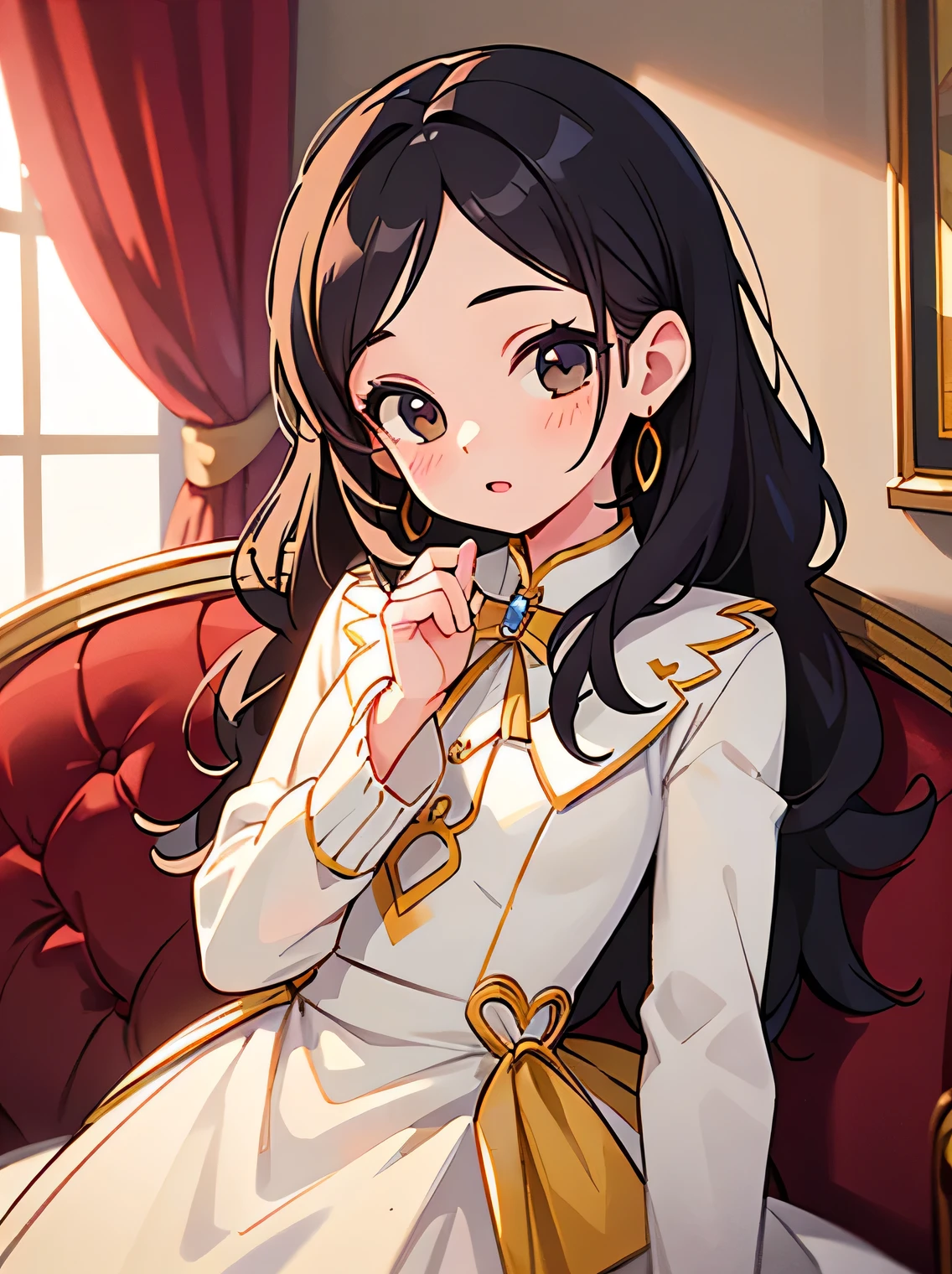 (best quality, highres, realistic:1) One girl, young lady, aristocrat, rich, gorgeous, confident.
