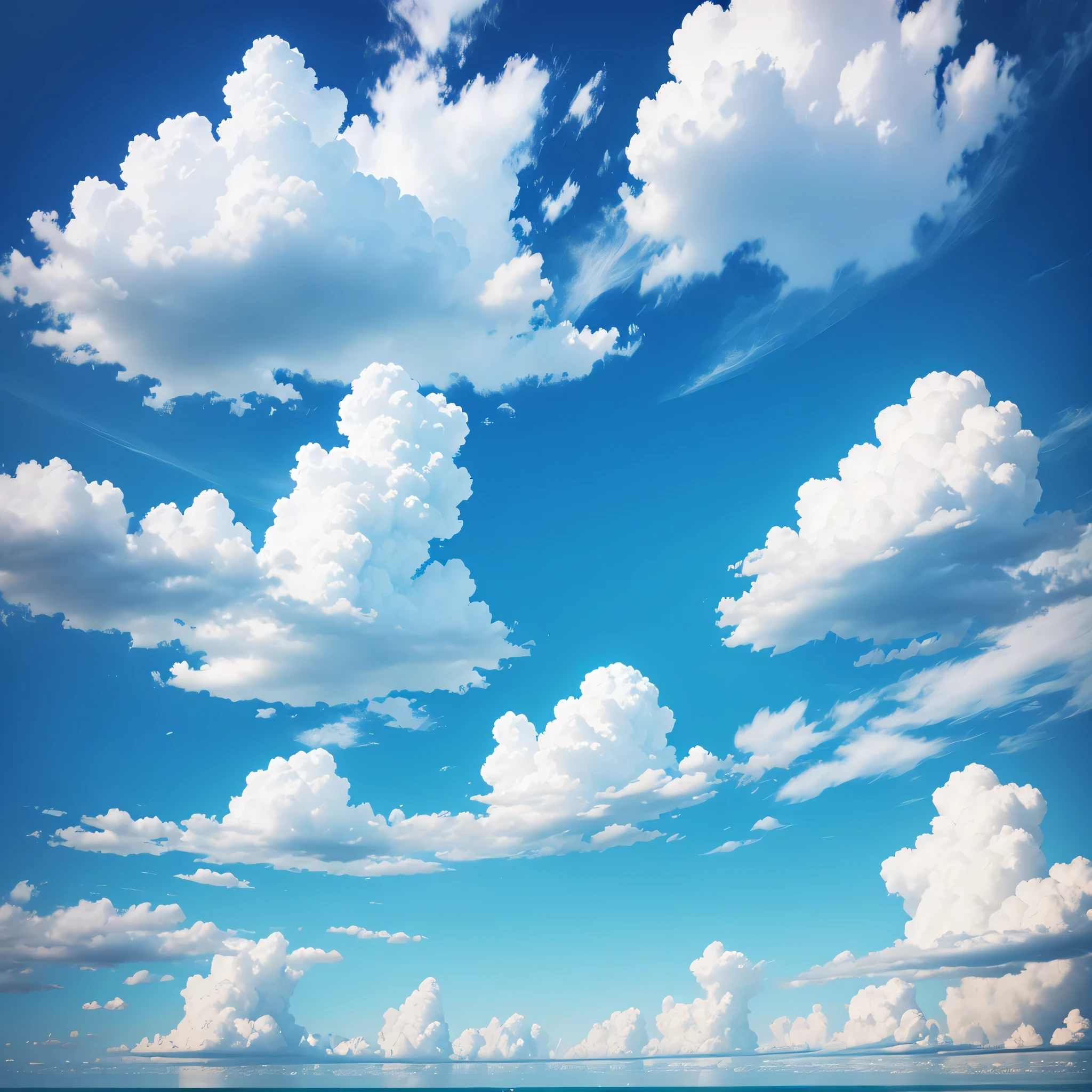 Blue sky,Cloudless