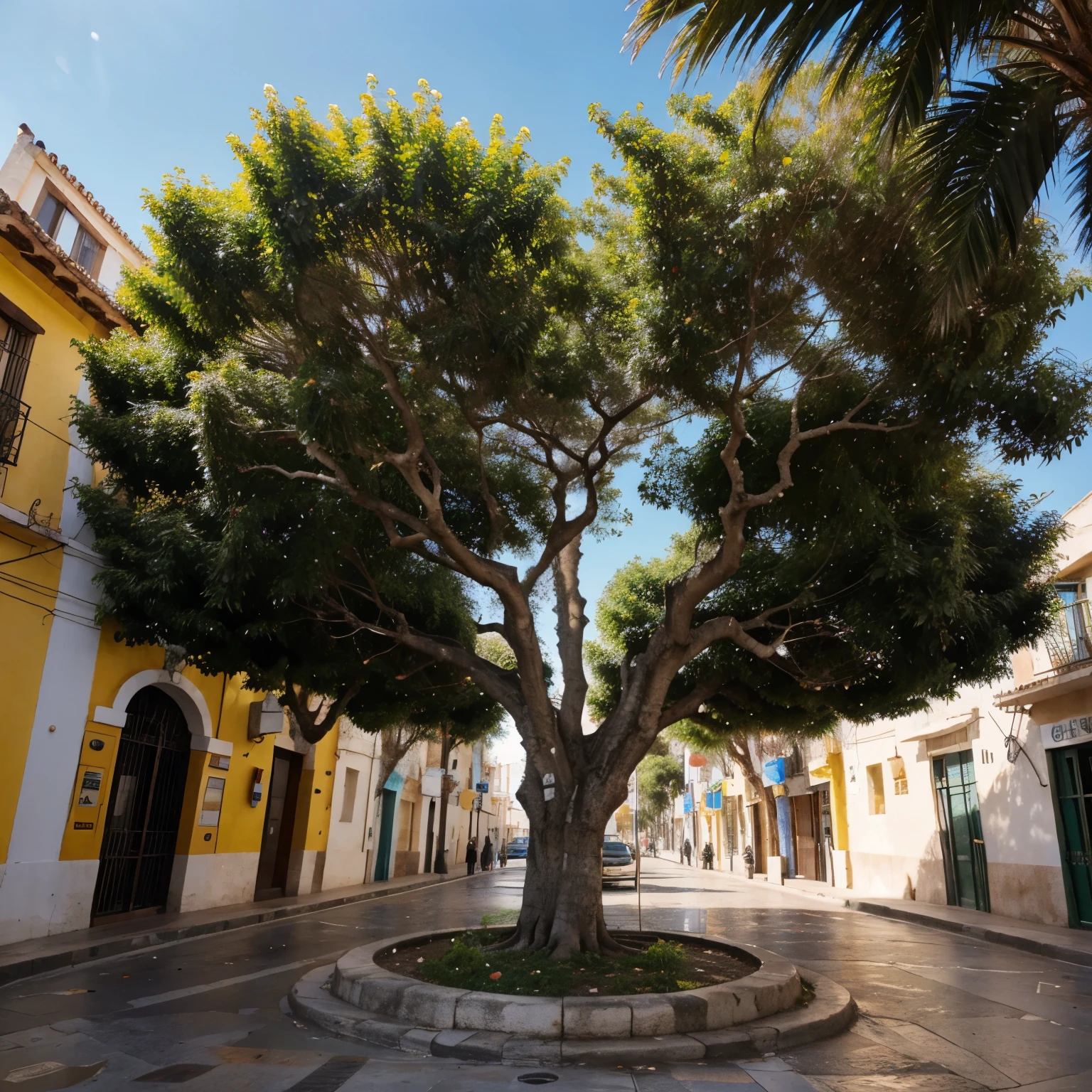 Arbol de oro en el centro del mar