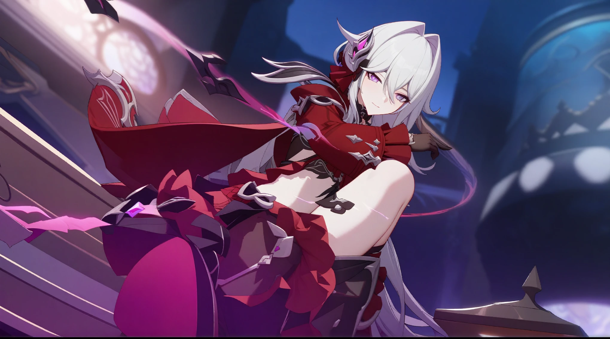 (masterpiece:1.2), hyper detail, best quality, (intricate_details:1.1), beautiful detailed, beautiful hair, solo, 1girl,thelema_(honkai_impact),