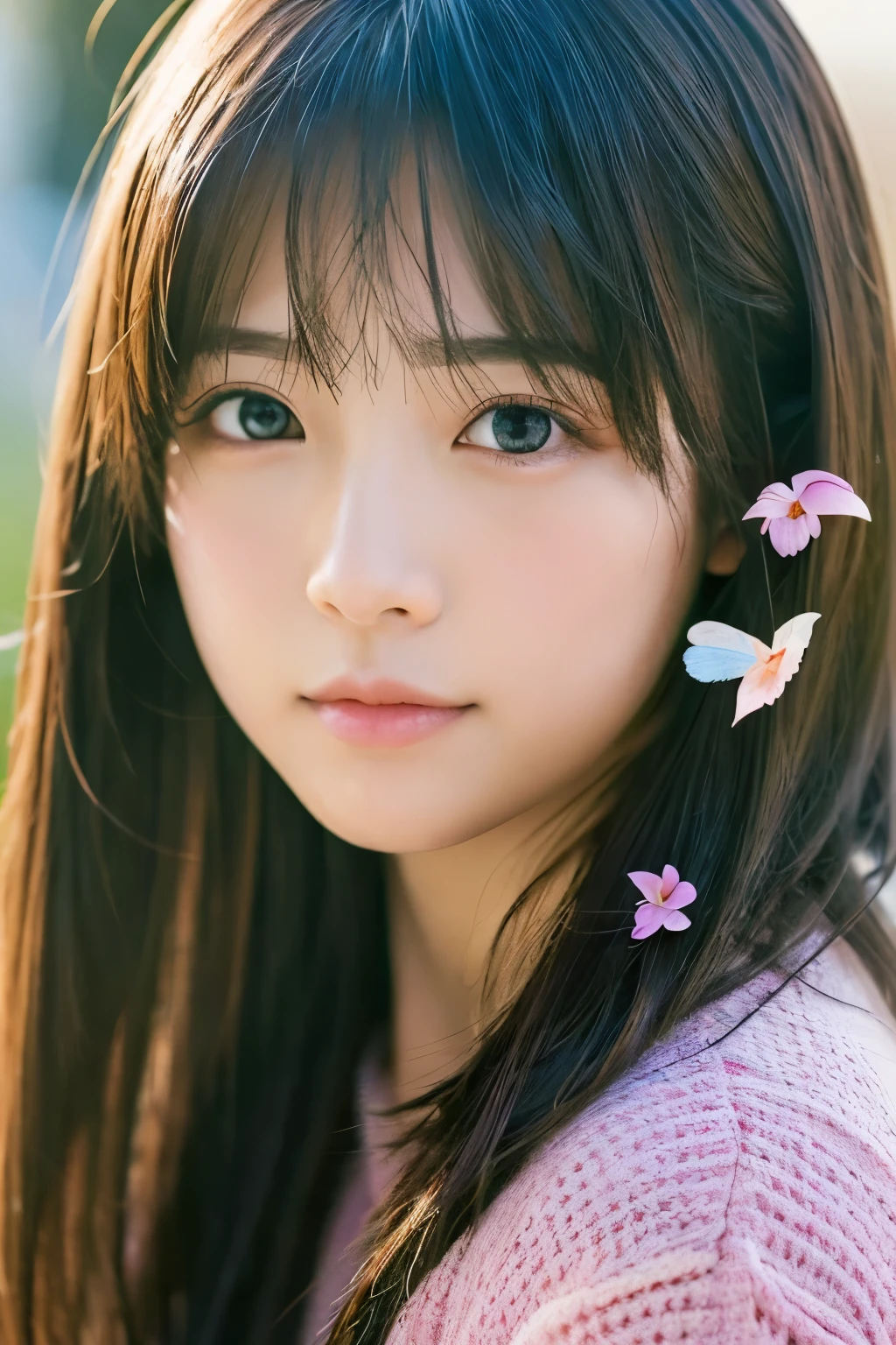 people々focus on。people物の最も輝く構図をリアルに表現する。((masterpiece))、(((highest quality)))、((Ultra-detailed))、(Surreal)、(Highly detailed CG illustration)、(Very delicate and beautiful)、少女はmasterpiece、highest quality、Realistic texture、Realistic Fabric、Here is a realistic illustration of a girl with realistic and super detailed eyes, centered on the front..。This is an absolute rule, And the next sentence describes the quality of the image:。 people類史上最も偉大な画家が比類のない美と出会う、犬喰いちご史上最高masterpieceです, The most beautiful portrait of her life.。 Create amazing anime artworks that are currently trending with seaStation、Showcasing exquisite beauty and captivating aesthetics。