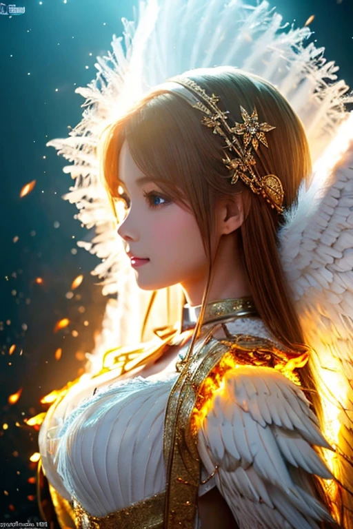 Guardian Angel and Divine Flame, Great impactful images, Very detailed and perfect, 4K resolution