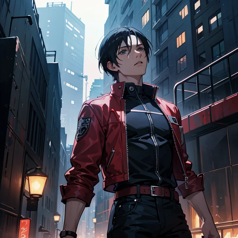 Young man look like leon kennedy looking up at the rainy sky, ultra-detailliert. anime image. by makoto shinkai, anime art wallpaper 4k, anime art wallpaper 4k, Anime art wallpaper 8k, anime wallpaper 4k, anime wallpaper 4k, 4K Anime Wallpapers, Anime Sky, amazing wallpapers, anime backgrounds, Anime Background Art, big bulge.