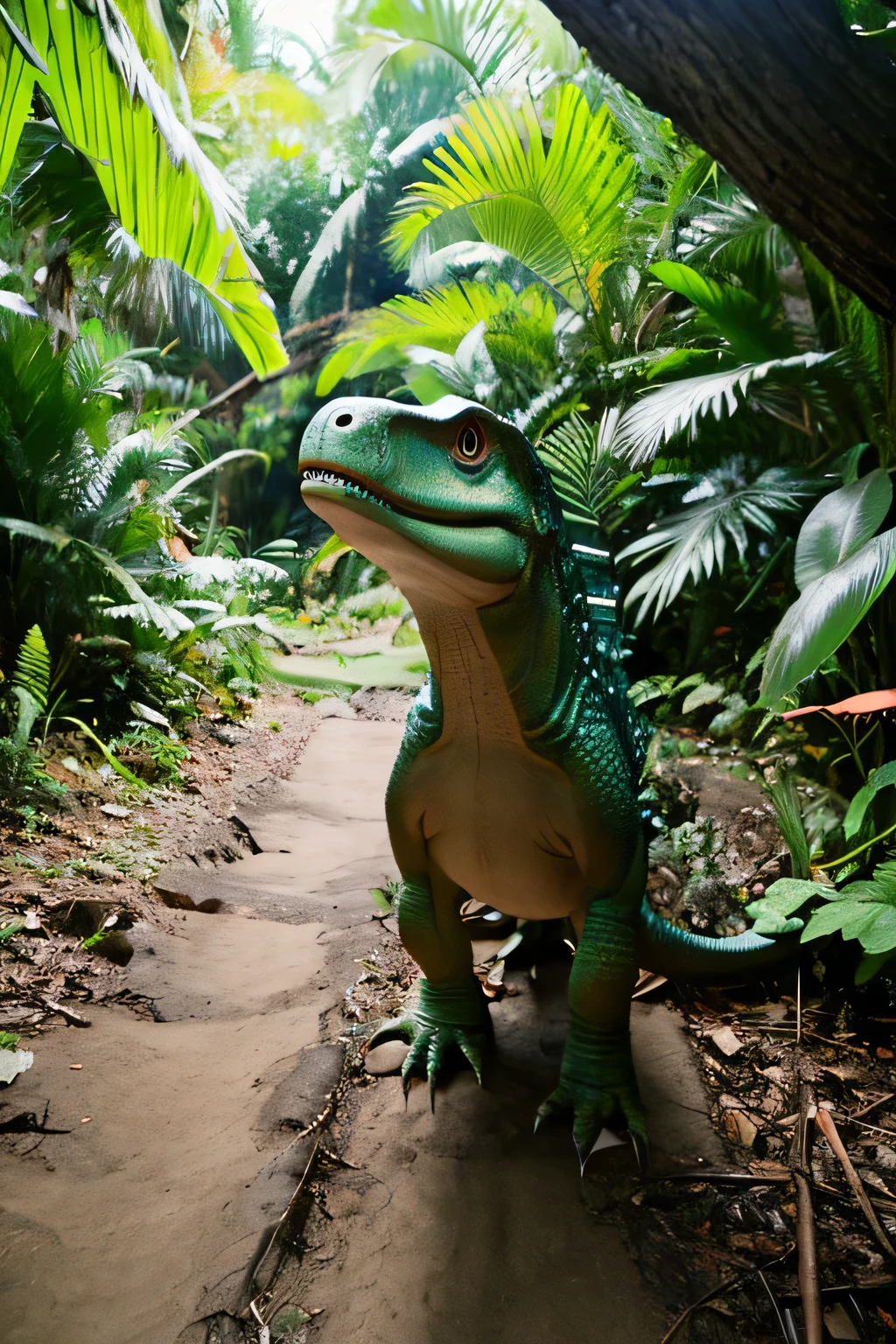 Moving Dinosaur Eyes、jungle、Dinosaur Eyes、Walking Dinosaur、footprints