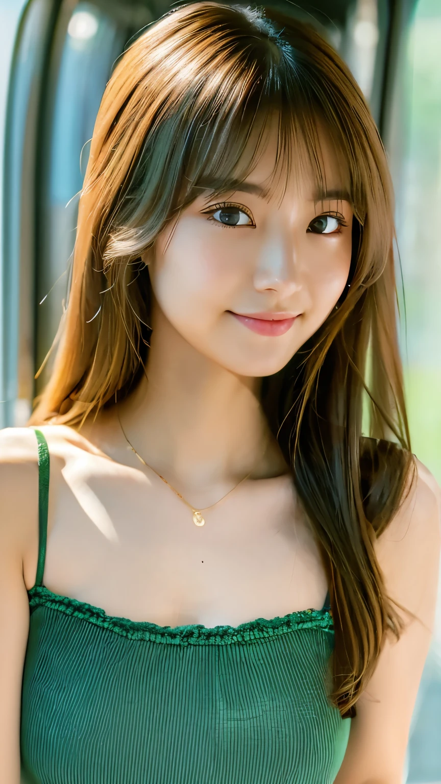 Feminine emerald green blouse