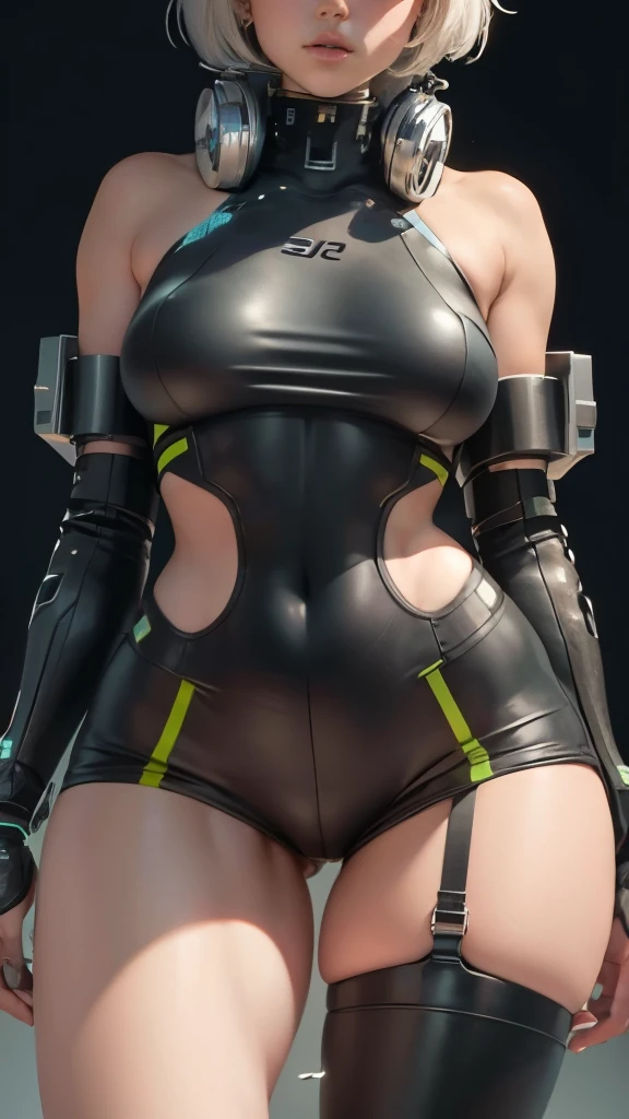 Female Body,Thick thighs,Cybernetic thin clothing,It sticks to the body and allows you to see the bumps and grooves in detail,Shorts