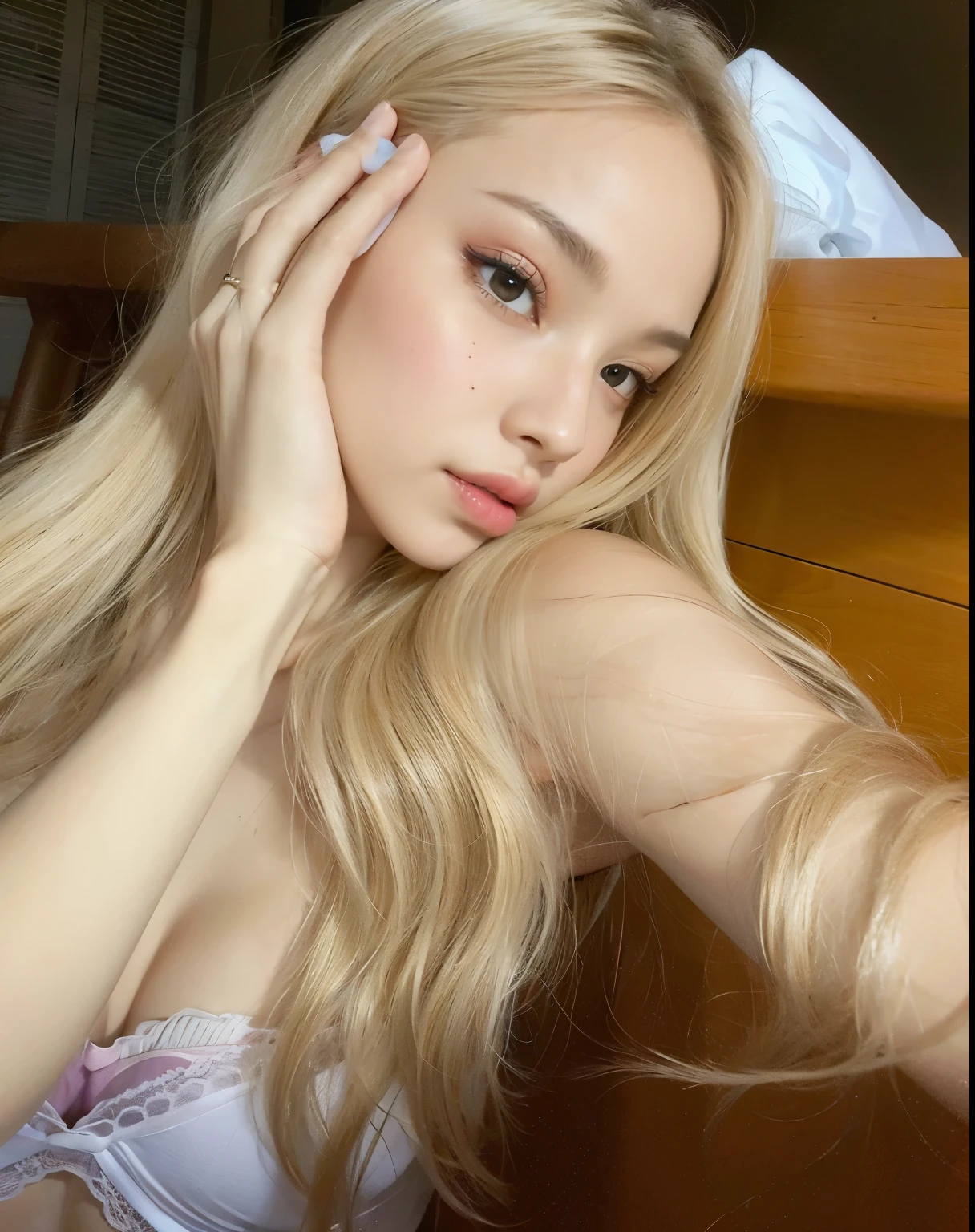 Jenny, 16K, Ethereal beauty, 16K maximum quality, maior qualidade, mais alta qualidade, Qualidade e detalhes mais perfeitos, Rosto perfeito e beleza