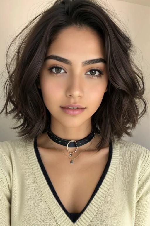 1 chica en, edad15, Solo, pelo largo, Colosal , mirando al espectador, pelo rubio, hombros descubiertos, Brown eyes, joya, cuerpo completo, un collar, fuera de los hombros, Sweaters, realista, un sexy
