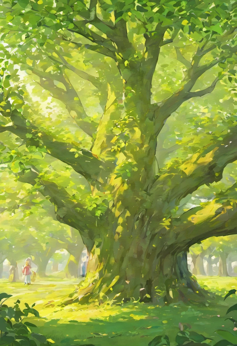 Apple tree. Apples on the tree are labeled. "Family registration system" and "Rental Housing System" Each,The root branches of the lower tree are marked with "Charging pile" and "parking" Each,The trunk is written with advantages,Reality is needed