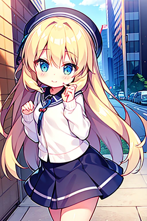 Cute girl in the city