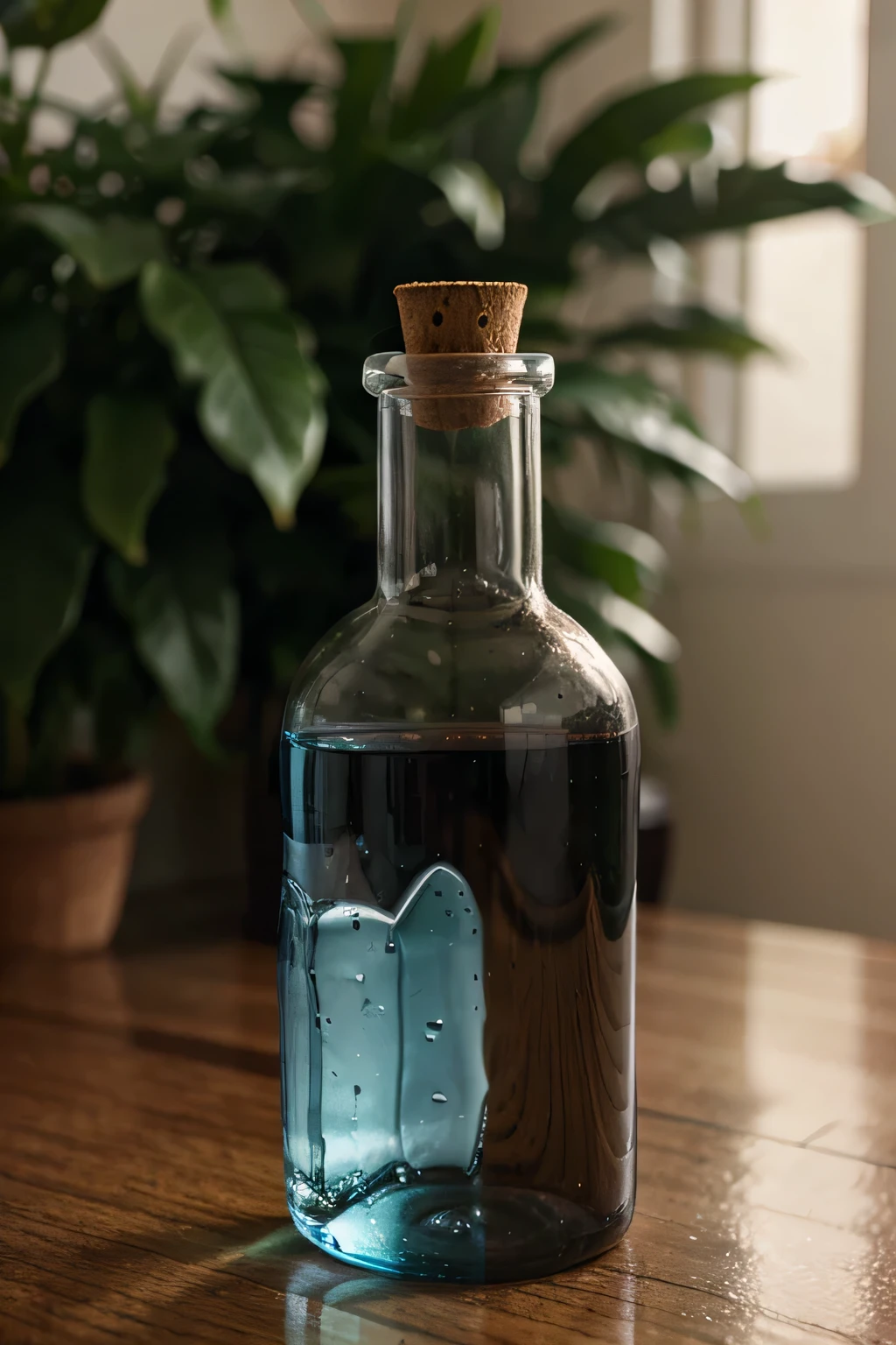 A bottle made of reusable glass