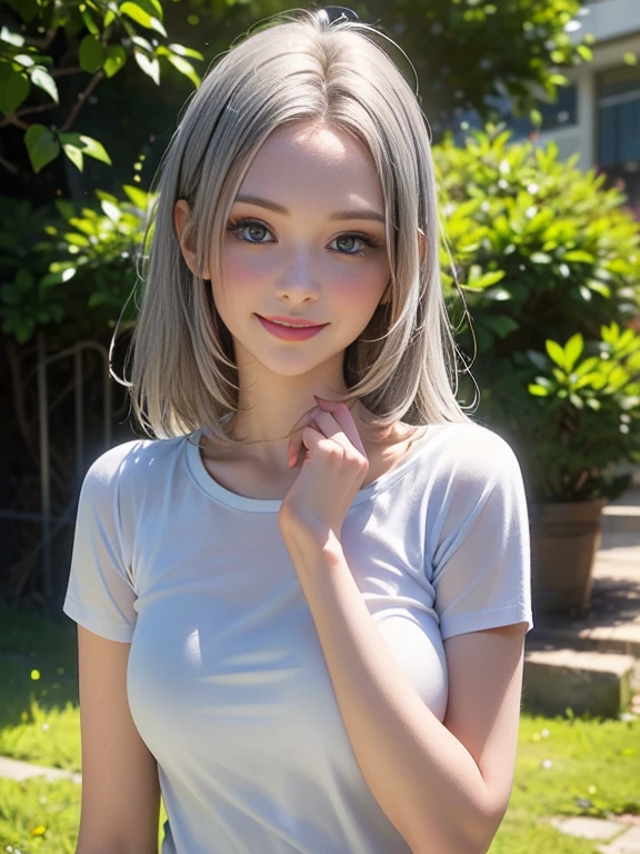 (best quality, 8k, photorealistic:1.5), (solo, one girl:1.5),(shine a bright light on women),(ultimate beautiful girl),(shiny skin),(oily skin),(Silver Ash Hair:1.3),(long hair:1.3),(cool beauty:1.5),(Blush brown makeup),(use pink glossy lipstick),(big beady eyes girl:1.5),(droopy eyes girl:1.5),(Big Eyes),(healthy body),(sweet smelling girl),(virgin girl),chuuChloe,(impressive eyes),(clean girl),(cute),(relaxing time),(compassion),(impurity),(love filled),(No love experience),(teenager:1.2),(Lovely),(university student:1.5),(smile:1.5),(gentleness),(Sociable),(good at looking after),(positive),(goodness),(sensible),(flash),(Favorable)
