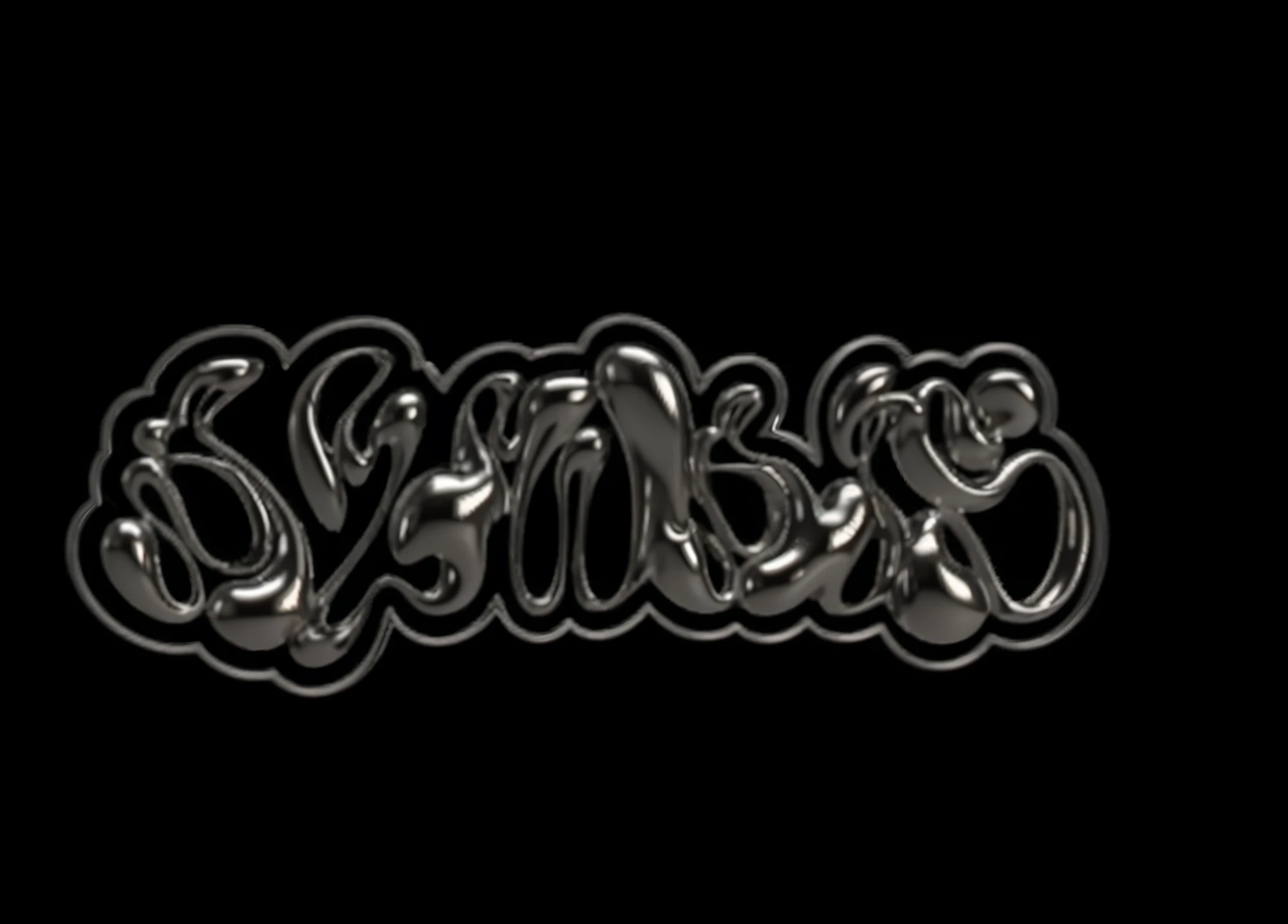 Create a graphic image of 3Dliquid font with Kary-Kary