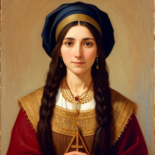 a Judaian woman focus on face