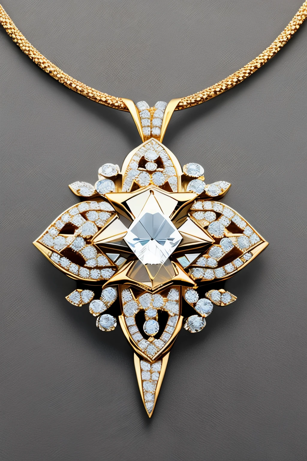 The "Healjewels" logo pendant shines brightly against theBackdrop of a serene, tranquil landscape. The centerpiece of the pendant is a full, radiant diamond, its facets reflecting the sun's rays with a dazzling brilliance. The intricately designed "Healjewels" logo frames the diamond, its elegant curves and subtle lines adding to the piece's sophistication. The pendant is rendered in the highest resolution, every detail meticulously captured in exquisite, 8k detail. From a slight side angle, the play of light on the diamond and the intricacies of the logo design are brought to life through the masterful application of