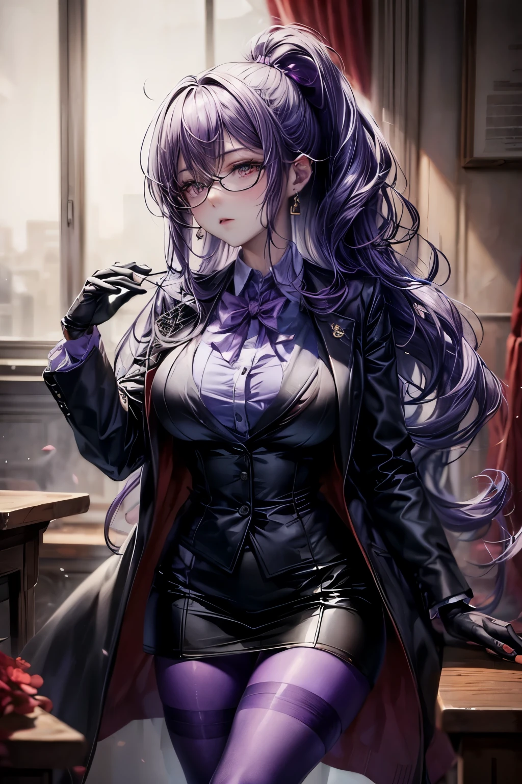 ((Purple tights))