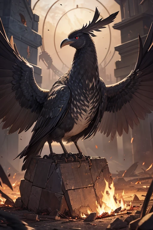At first glance, it looks like an ordinary flightless bird.、This bird believes it cannot fly, even though it has the ability to do so、The aftermath of a bird that used its position as an excuse、Painted so ugly and hideous、Almost no self、Harming friend or foe。Covered in blood and with tattered wings、Struggling in hell on earth、Even though I should be the freest, I am bound by countless chains、Burning in the flames of hell, yet unable to die、I want to be locked in prison。There is nothing noble about it.、All I have is a broken heart。