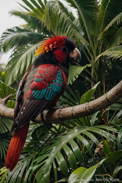 papagaio pequeno com cores bonitas