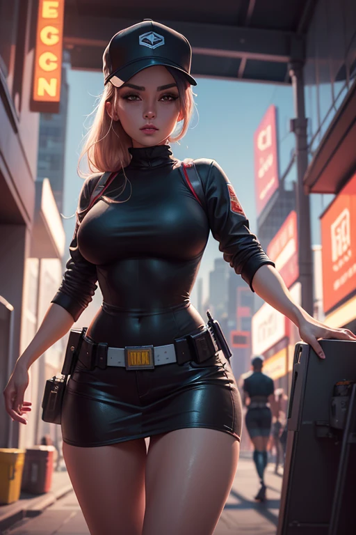 4k, comic babes, digital painting, CCTV technician