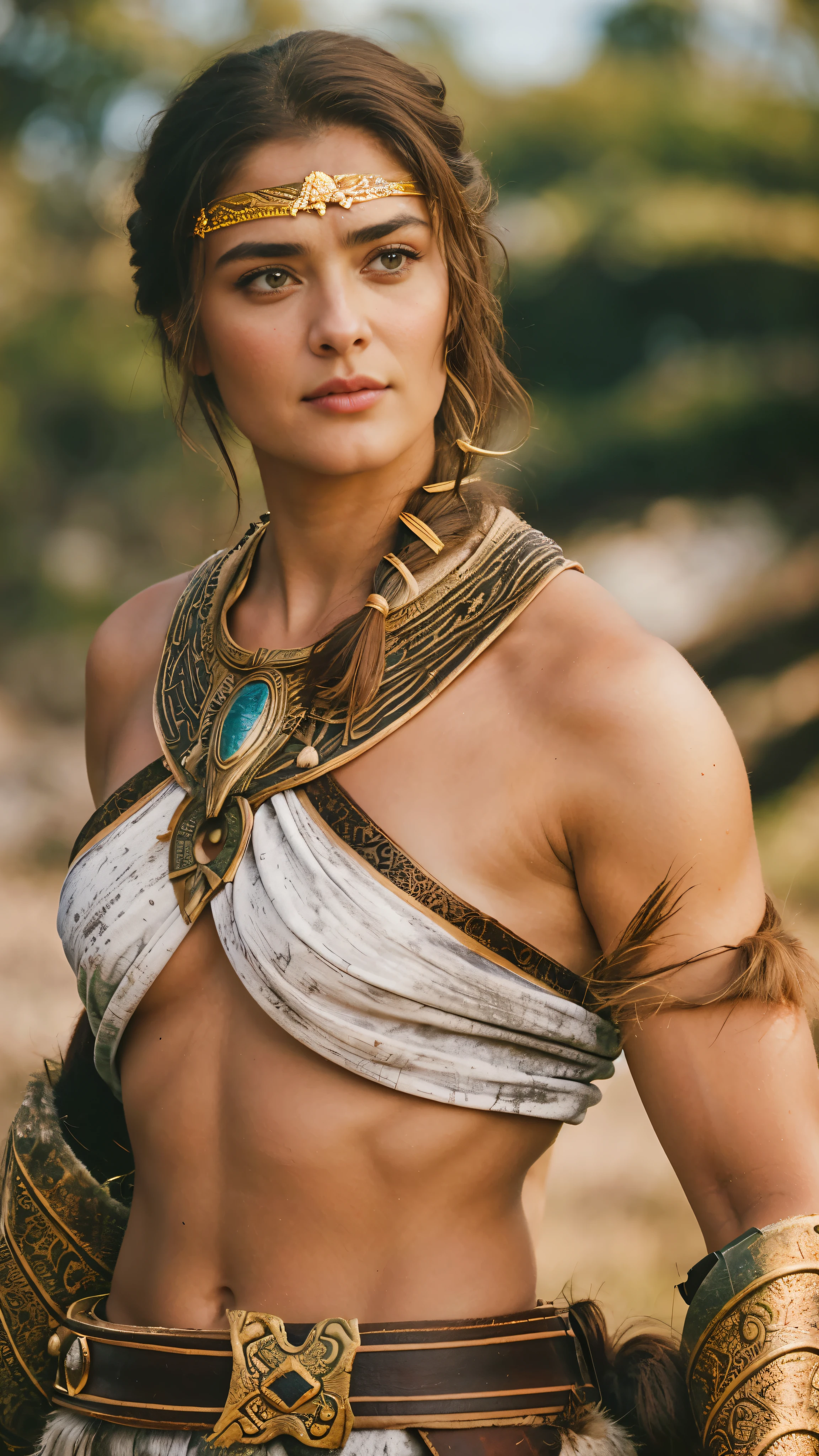 Foto RAW, Masterpiece, attacking woman, slayer Beauty, High clarity eyes, perfect eyes, perfect face, perfect fingers, flawless, best quality, highly detailed, hunting pose, Extremely Beautiful and seductive that you wat to die in her hand, captivating beauty, Extremely Gorgeous woman with a hunting weapon, fluffy hair, in a leather, clothes and animal skins outfit, salma hayek as a barbarian, perfect eyes, Wearing animal bark, hunting pose,small hairs in armpits visible, with bow and arrow, barbarian warrior woman, arya stark as venus, beautiful huntress, hunting goddess, y figure, warrior queen, Amazon tribal clothing, Amazon tribes dress,warrior woman, warrior princess, amazon warrior, a beautiful woman warrior, greek amazon warrior, beautiful female warrior, female archer, elven warrior princess, hunting woman, very beautiful female barbarian, beautiful hair, armpits crease,(pele altamente detalhada: 1.2), 8k UHD, DSLR, soft-lighting, alta qualidade, grain of film, Fujifilm XT3