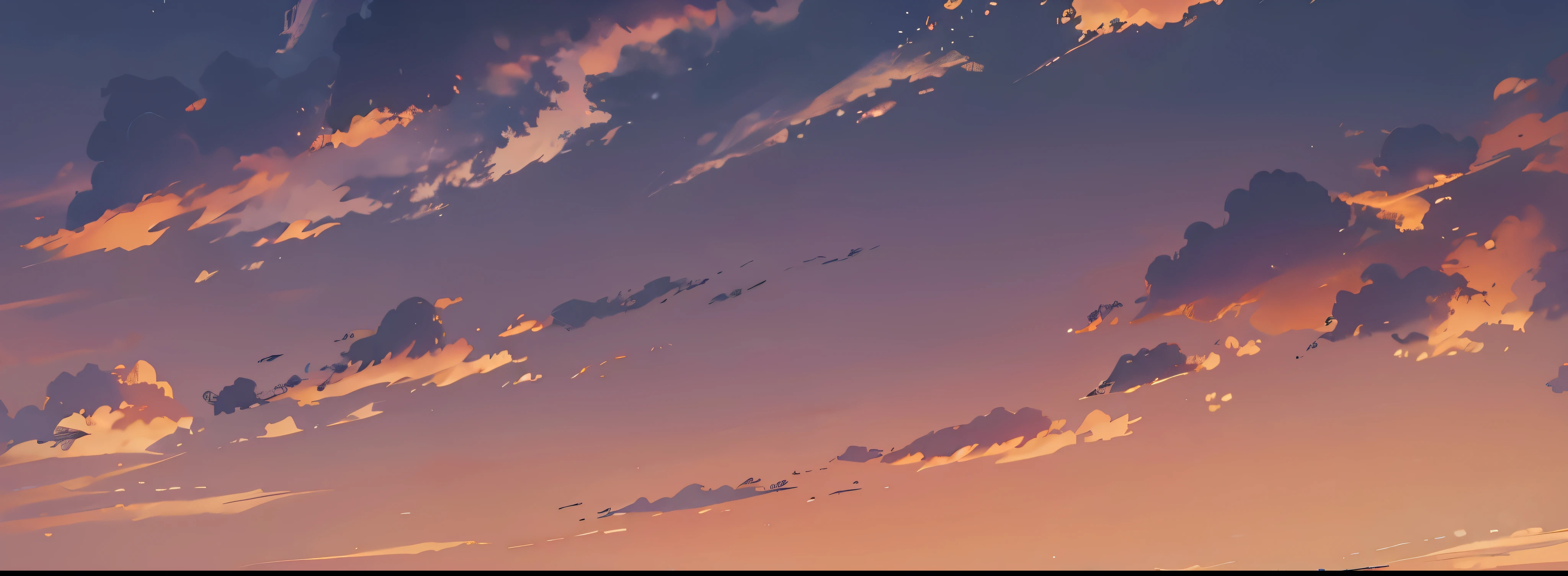 clouds, cloudy daybreak sky, dawn sky, purple orange sky,  
