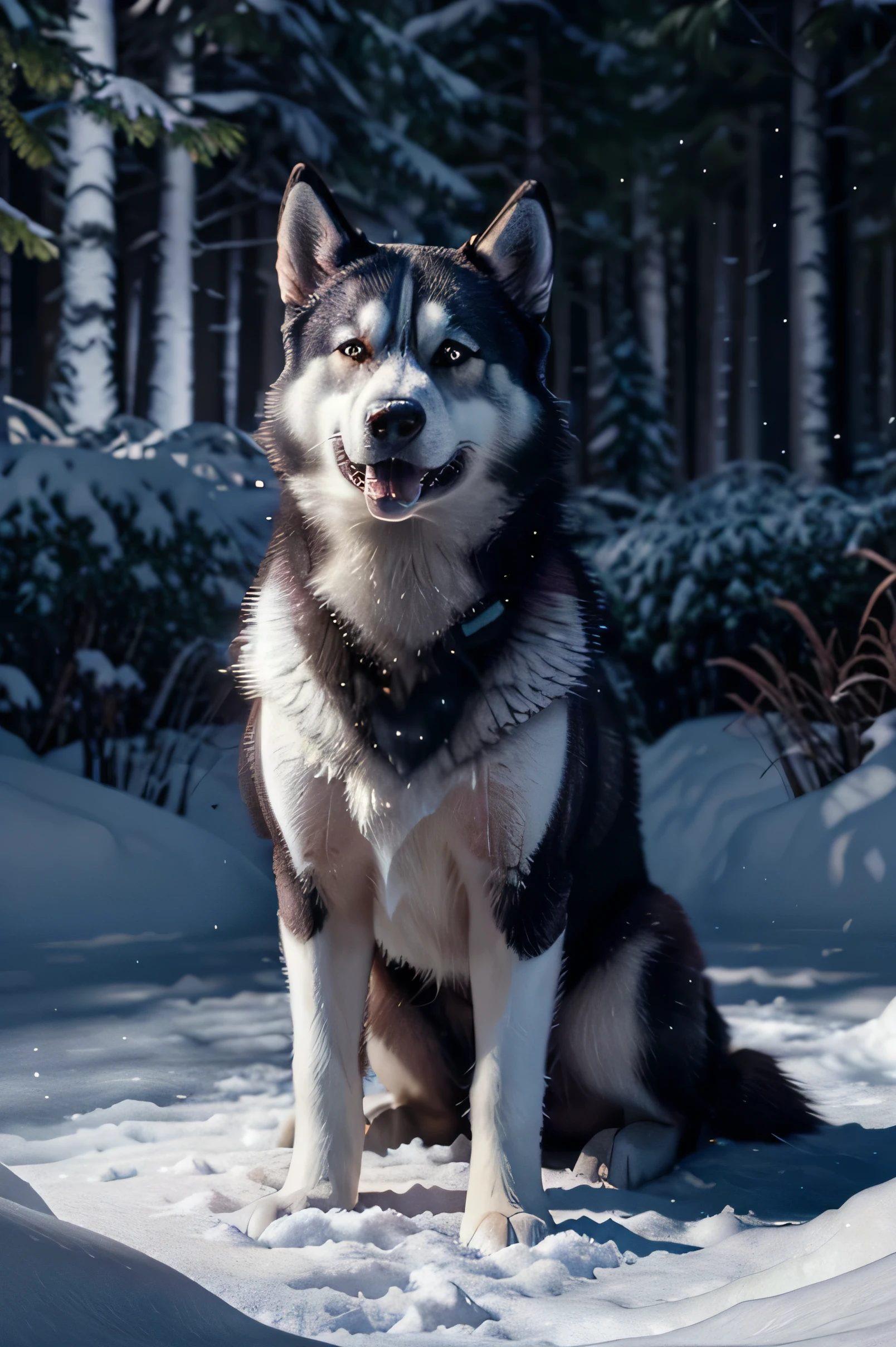 night Husky Malamute howling Masterpiece epic deep path equirectangular snow mountain glacier weather snow lakes waterfall woodland moon luminescence volumetric lightning contrast global illumination saturate ultra_high-resolution meticulously intricate analogique pro-photo-realistic ultra_high-quality ultra_high-detail optimal accur ate cgl vfx sfx reflex 3dcg max color-coded extreme improved Octane_rendered UHD NVIDIA_RTX_RENDERING RAY_TRACING DLSS_3 EFFECTS_CINEMATIC XT3 64K 32K HDR unrealengine5 romm rgb pbr 3dcg fxaa blu-ray fkaa txaa rtx ssao enhanced ultra_sharpness