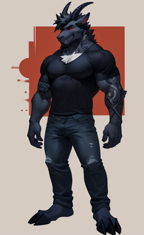 Anime character with skull tattoos, tear tattooed on the face angel giving advice on the right shoulder devil giving advice on the left Height and Body Kuro Tenshi is tall, with about 1,85m, and has a muscular physique, but not exaggerated, Reflecting Strength and Agility. Your skin is slightly tanned.
tattoo's: His body is almost entirely covered in intricate tattoos.. On the chest, he has a large stylized skull with angel wings, symbolizing the duality of his nature. His arms are covered in bone tattoos, as if they were a skeleton, complementing the skull theme. in the neck, 

Focus on this detail as on your shoulder and leave the black wing, place an angel floating next to you as if it were a pet and on the other side a demon. Images from the right, front, back and left.. fictitious. 

tennis yes Nike

