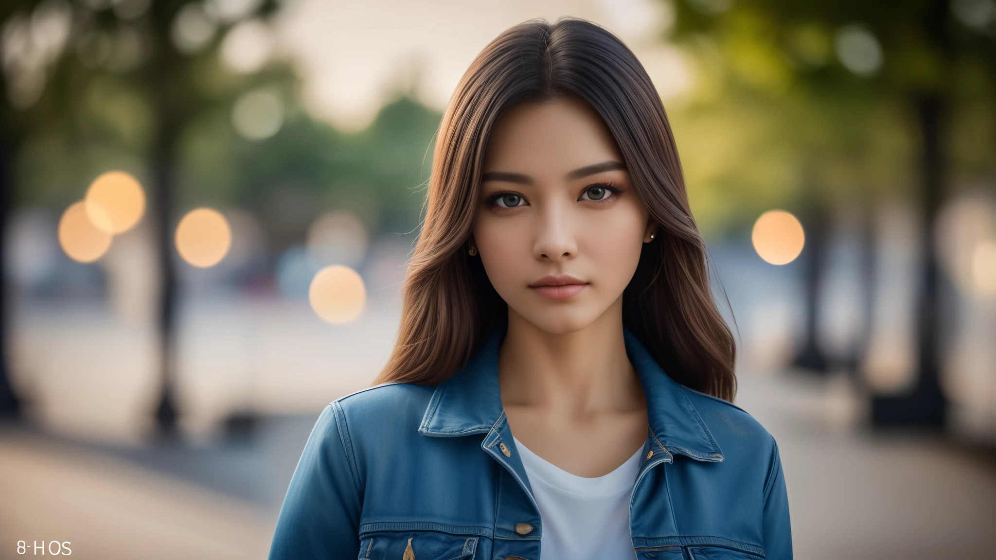 tmasterpiece,best qualtiy,hdr, hyper HD, 8K,Bokeh,Ultra-fine painting,Sharp focus,Physically-based rendering,Extreme detail description,portraitures,half-body photo，looking at viewer, (EOS R8, 50 millimeters, F1.2, 8K, RAW photo:1.2)